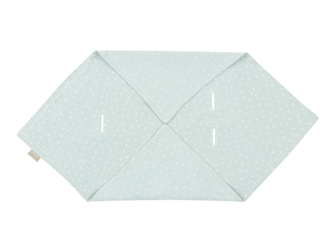 Babydecke für Babyschale Sommer Musselin mint Pusteblumen