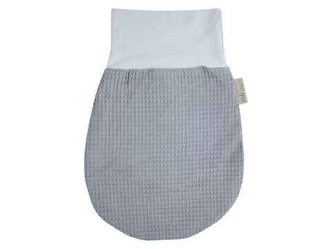 Strampelsack Herbst Winter Waffel Piqué grau