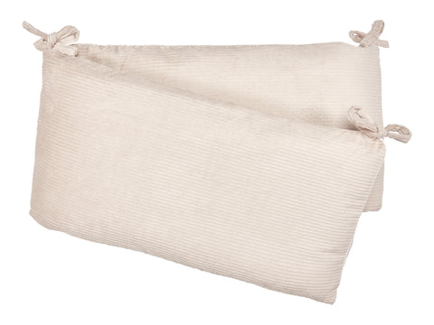 Bettumrandung Nestchen Cord Breitcord Beige Taupe