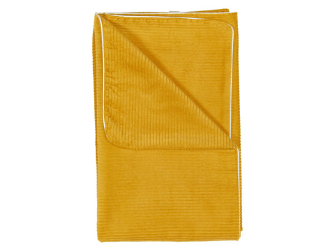 Babydecke Cord Breitcord Gelb Mustard