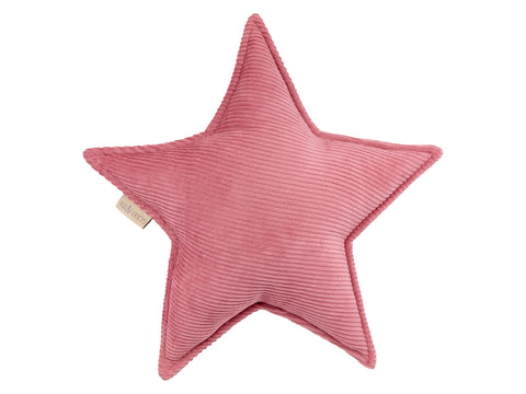 Sternkissen Cord Breitcord Rosa