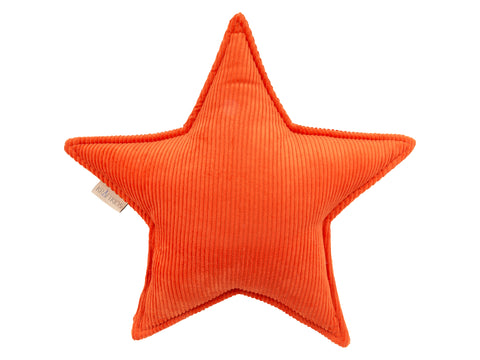 Sternkissen Cord Breitcord Orange Reinorange