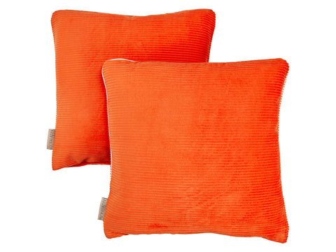 Kissenbezug Cord Breitcord Orange Reinorange