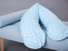Farbe oder Motiv: weiße Pfeile auf Blau – Detailansicht