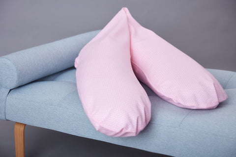 Farbe oder Motiv: kleine Blätter rosa auf Weiß
