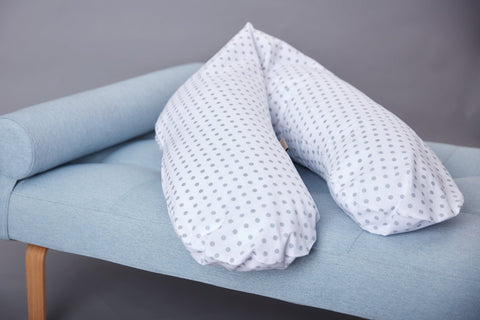 Farbe oder Motiv: graue Punkte auf Weiss