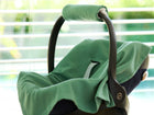 Babydecke für Babyschale Sommer aus Doppelkrepp – grün jade, Anwendung