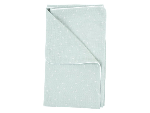 Babydecke Musselin – Pusteblumen, Mint, Detailansicht