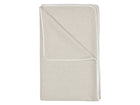 Babydecke Leinen Natur Braun Detail