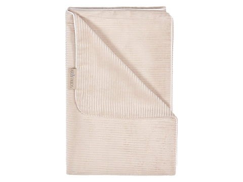 Babydecke Breitcord Beige Taupe – Detail