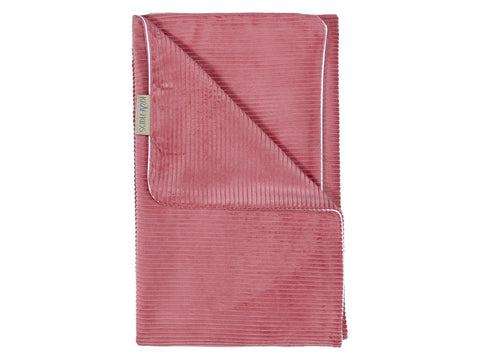 Babydecke Breitcord Rosa – Detail