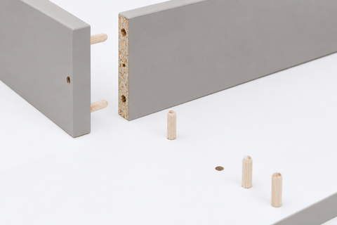 Wickelaufsatz grau passend für GULLABERG Kommode mit 3 Schubladen (99 cm)