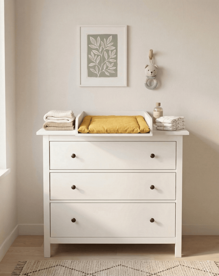 Wickelaufsatz für HEMNES 108 cm – mit Blende, 50 × 70 cm