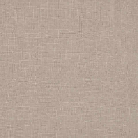 Eine Nahaufnahme von KraftKids Stoff Leinen Natur Braun LBA SSS112 zeigt den beigen Leinenstoff mit feiner Webstruktur und sichtbaren Fäden. Das gleichmäßige Muster und der natürliche Farbton bieten einen einfachen, neutralen Hintergrund.