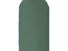 Das KraftKids Wandpaneel abgerundet Doppelkrepp in Grün mit Stoffbezug und abgerundetem Top ist ideal für moderne Wandgestaltung und wird vor weißem Hintergrund präsentiert.