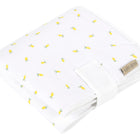 Die KraftKids Reisewickelunterlage Musselin gelbe Zitronen ist eine platzsparende Wickelauflage mit gelbem Zitronenmuster - ideal für unterwegs oder als praktische Reiseauflage fürs Baby.