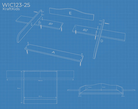 Wickelaufsatz weiß passend für 160 cm breite HEMNES Kommode mit Blende