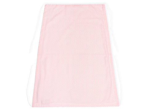 Der KraftKids Sonnensegel kleine Blätter rosa auf Weiß ist ein rechteckiger rosa Stoffbezug mit zartem Blattmuster, ideal für den sanften Sonnenschutz Kinderwagen oder als stylischer Sonnensegel Kinderwagen.