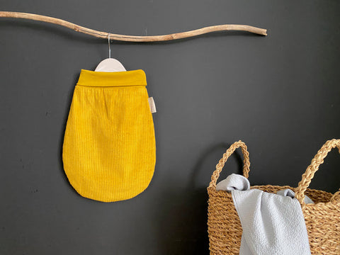 Strampelsack Frühling Sommer Cord Breitcord Gelb Mustard