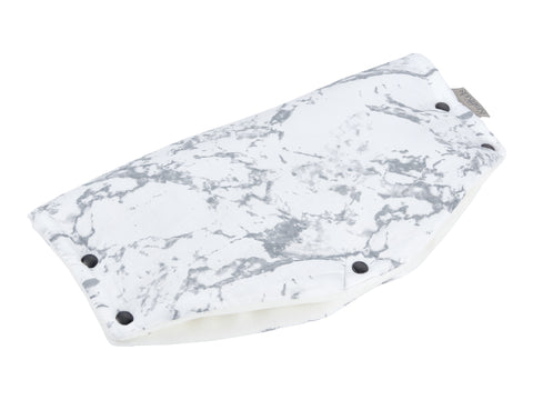 Kinderwagenmuff weißer Marmor