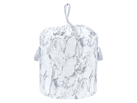 Spielzeugkorb weißer Marmor